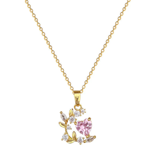Collana Cuore Fiorito